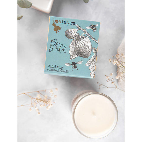 Beefayre bee wild fig large candle