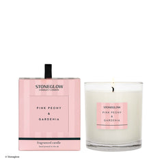 Stoneglow modern classics pink peony and gardenia candle