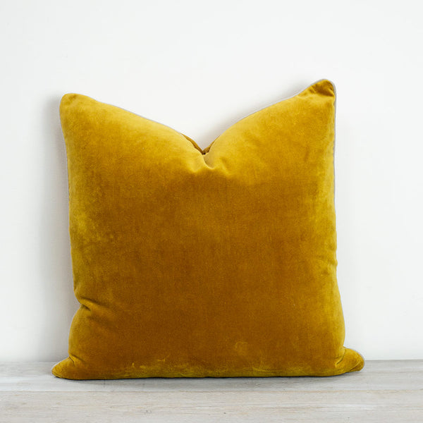 Also Home Unari Turmeric Velvet Cushion 50x50cm