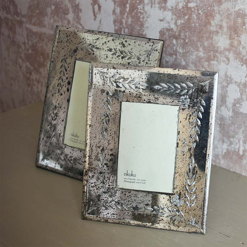 Nkuku Antique Mirrored Photo Frame