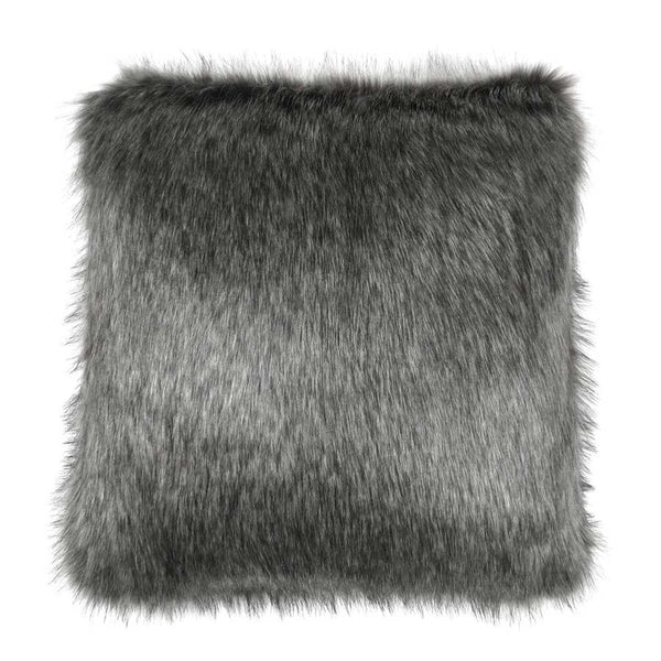 Helen Moore Lady Grey Faux Fur Cushion 40cm x 40cm