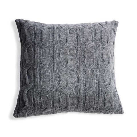 Nkuku Lambswool Cushion Grey - 42x42cm