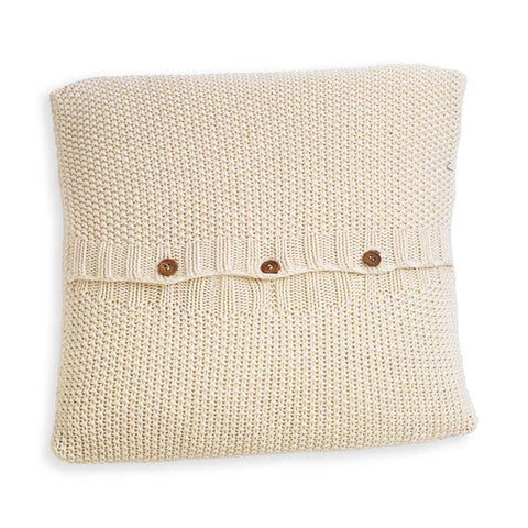 Nkuku Moss Stitch Cushion Cream - 40x40cm