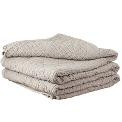 Also home lilla mattelasse taupe throw