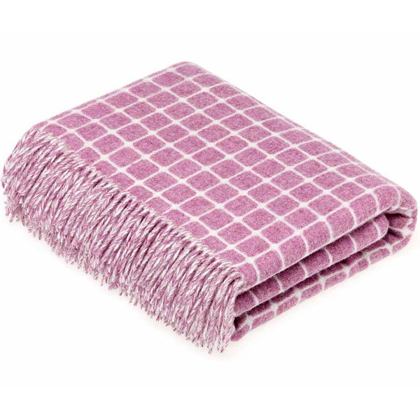 Bronte By Moon Athens Lilac Lambswool Throw