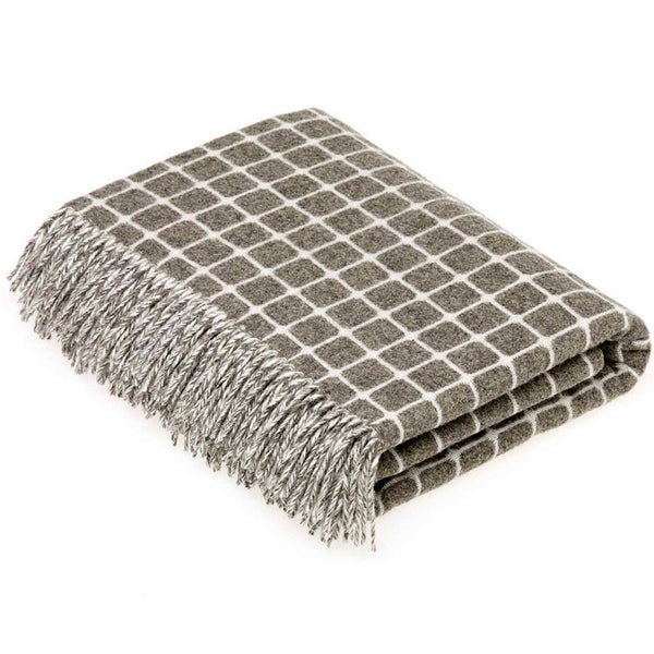 Bronte By Moon Athens Slate Lambswool Throw